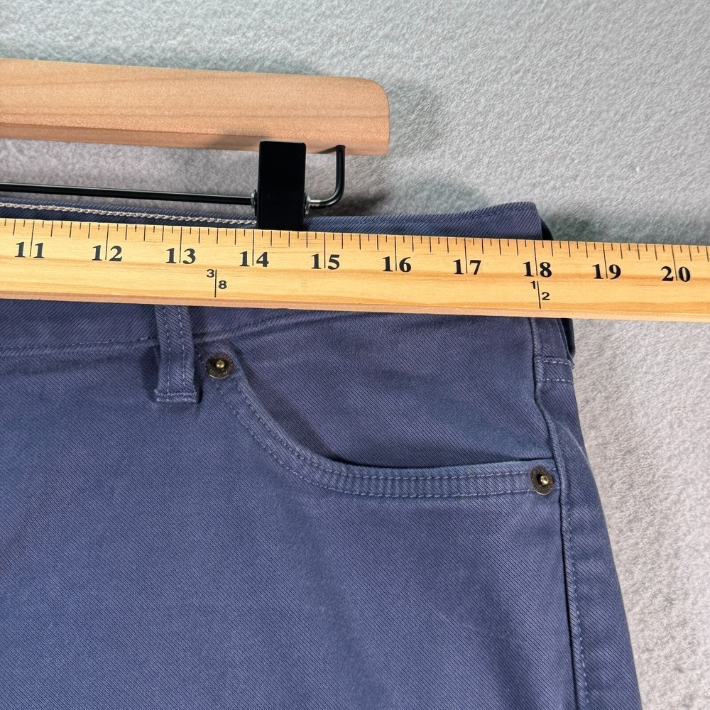 Banana Republic The Traveler Chino Pants Men 35x32 Slate Blue Slim Twill Classic - Picture 5 of 16